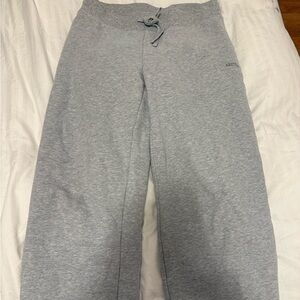 Aritzia Heather Gray Straight Sweatfleece Pants